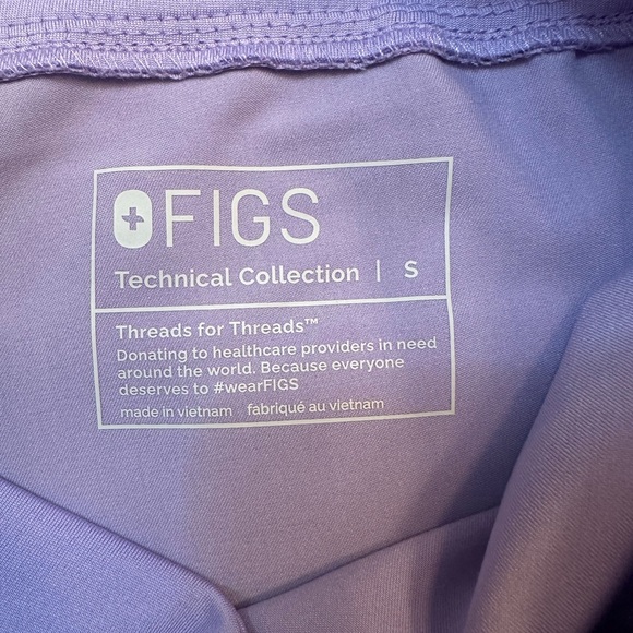 Figs NWT Lavender Zamora High Wasted jogger scrub pants Small - Picture 7 of 11